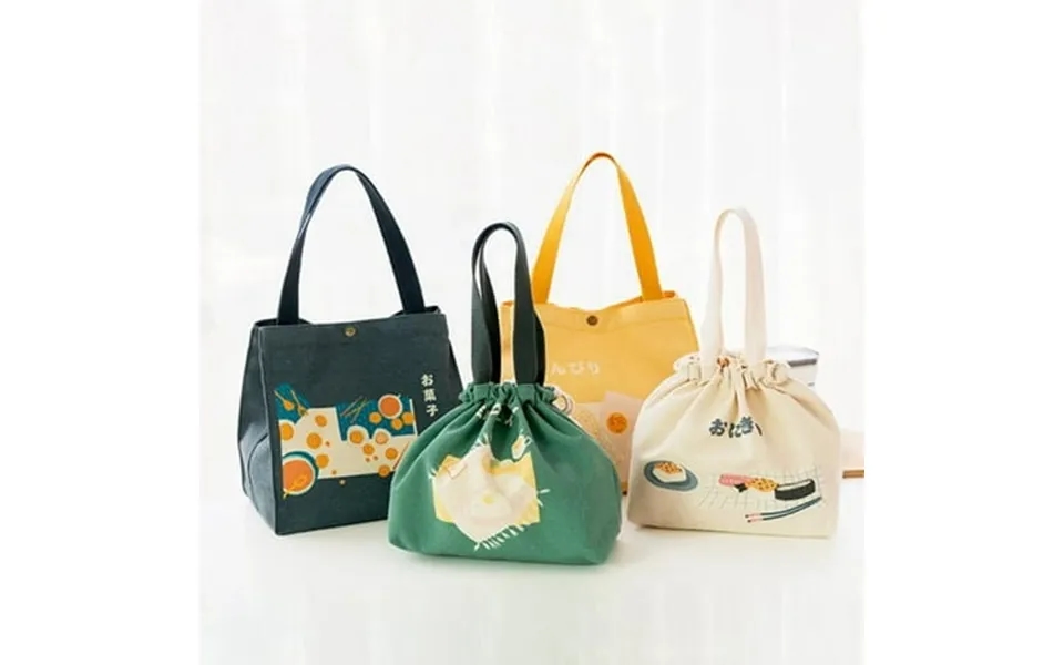 Big Sales Japanese-style Lunch Bag Convenient Portable Canvas Bag Large Capacity Thickened Thermal Insulation Lunch Box