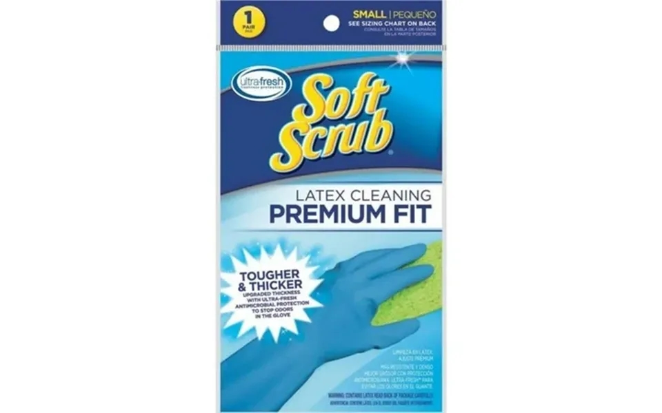 Big Time Products Soft Scrub Small Pair Premium Fit Latex Gloves