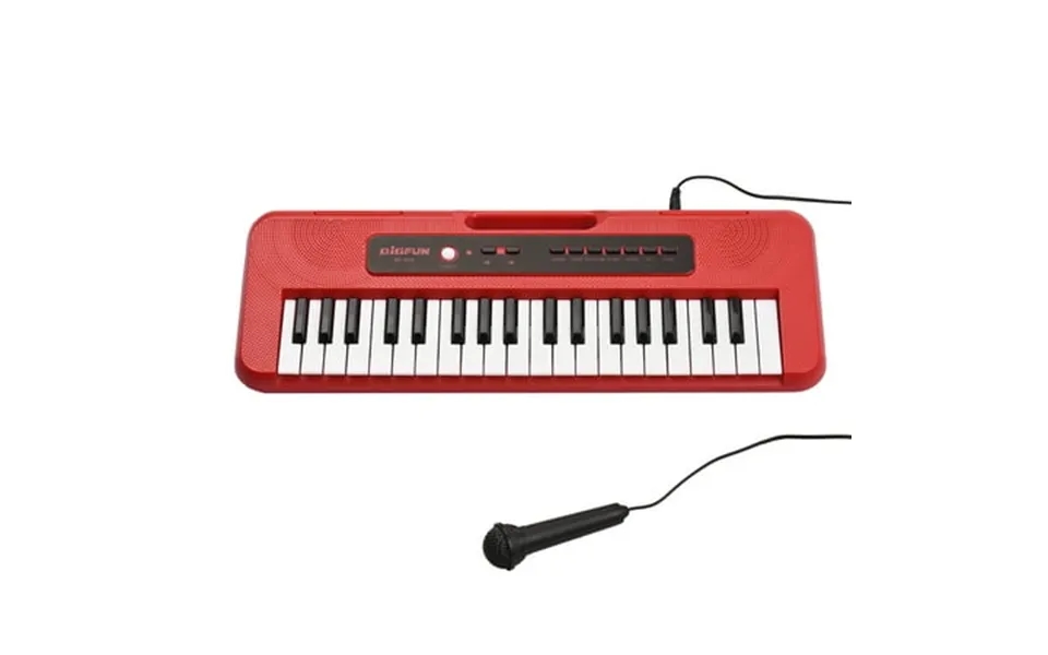 Bigfun 37 Key Children Electronic Piano With Mini Microphone Preset 10 Demos Supports Recording Headphone Aux In Jack Po