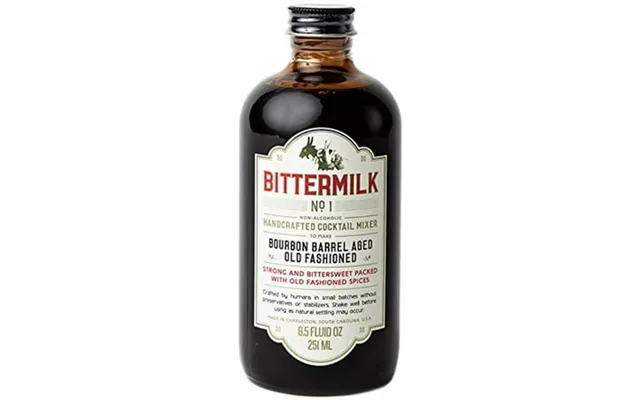 Bittermilk No.1 Bourbon Barrel Aged Old Fashioned Mix - All Natural Handcrafted Cocktail Mixer product image