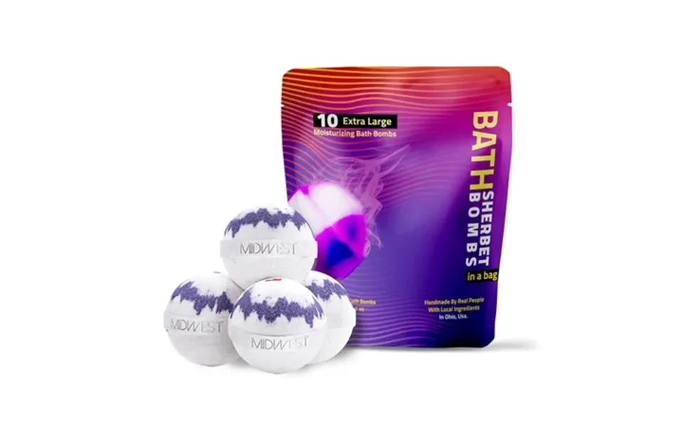 Black Raspberry Vanilla Luxury Bath Bombs -set Of 10 - Extra Large