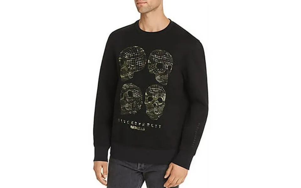 Blackbarrett By Neil Barrett Black Long-sleeve 3-d Skulls Sweatshirt Us Medium