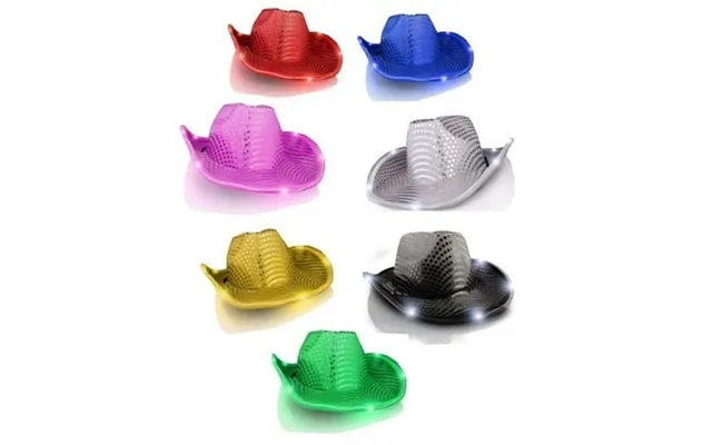 Blinkee Ledschwsp-12 Led Sequin Cowboy Hat No Stitching Assorted Color - Pack Of 12 product image