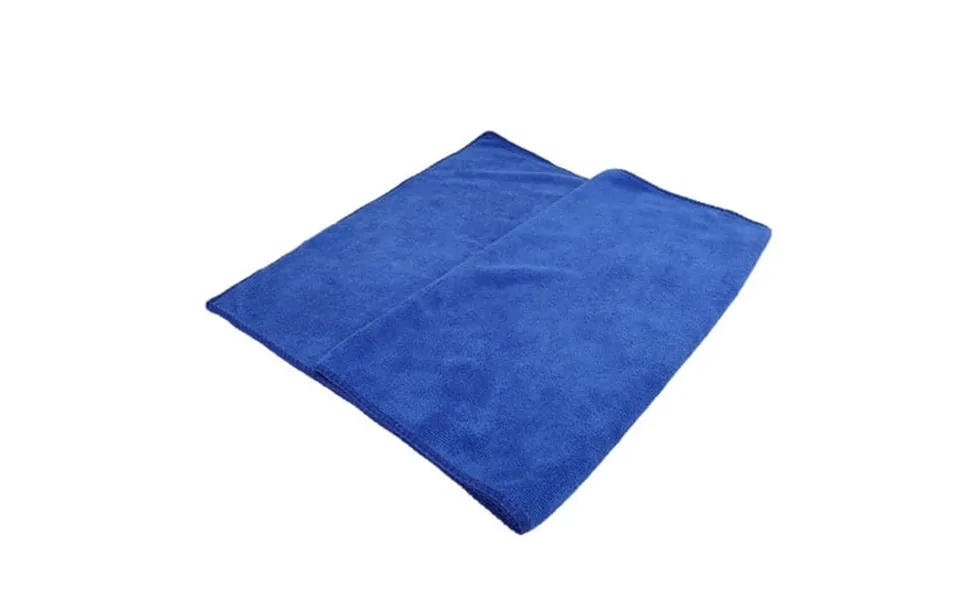 Blue 250gsm Microfiber Cleaning Cloth Absorbent Car Washing Towel 33 X 65cm