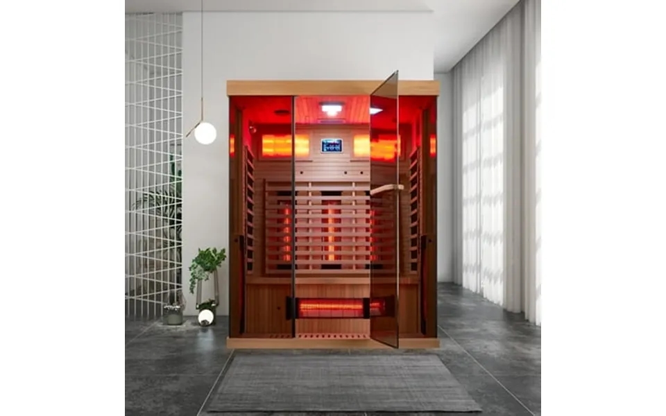 Bnehs Infrared Sauna 2-3 Person Home Sauna With 10 Minutes Warm-up Heater Tube & Carbon Panels
