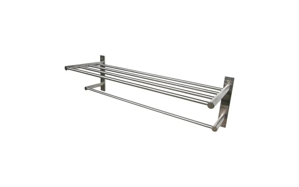 Boann Bnbatsr-bn Stainless Steel Wall Mounted Towel Shelf Rack And Bar In Nickel