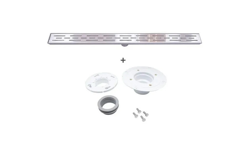 Boann Modern Design 304 Stainless Steel 36 Inch Linear Drain Assembly Required Grey 36 Stainless Steel Finish