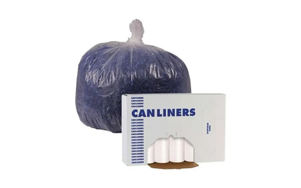 Boardwalk High Density Industrial Can Liners Coreless Rolls 60 Gal 13 Microns 38 X 60 Natural 25 Bags Roll 8 Rolls Carto