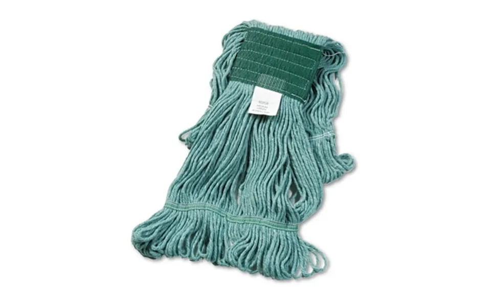 Boardwalk Super Loop Wet Mop Head Cotton Synthetic Fiber 5 Headband Medium Size Green 12 Carton