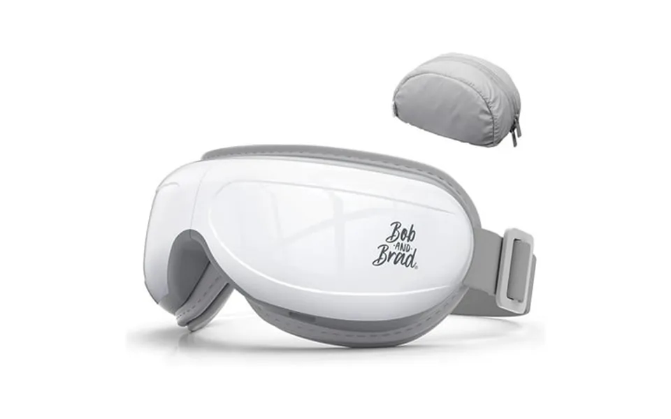 Bob And Brad Eye Massager With Heated Compression & Bluetooth Music For Eyes Relax Rejuvenate White
