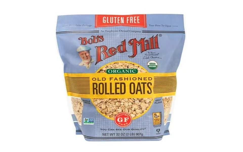 Bobs Red Mill Gluten Free Organic Old Fashioned Rolled Oats 32oz Pack Of 1 - Non Gmo Whole Grain Vegan Kosher