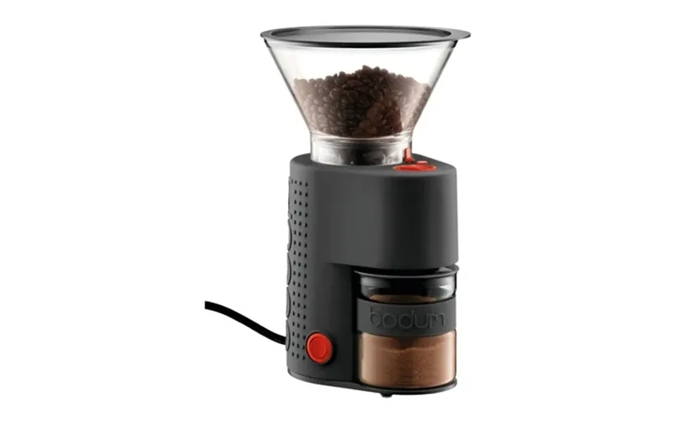 Bodum Bistro Electric Burr Coffee Grinder Stainless Steel Black