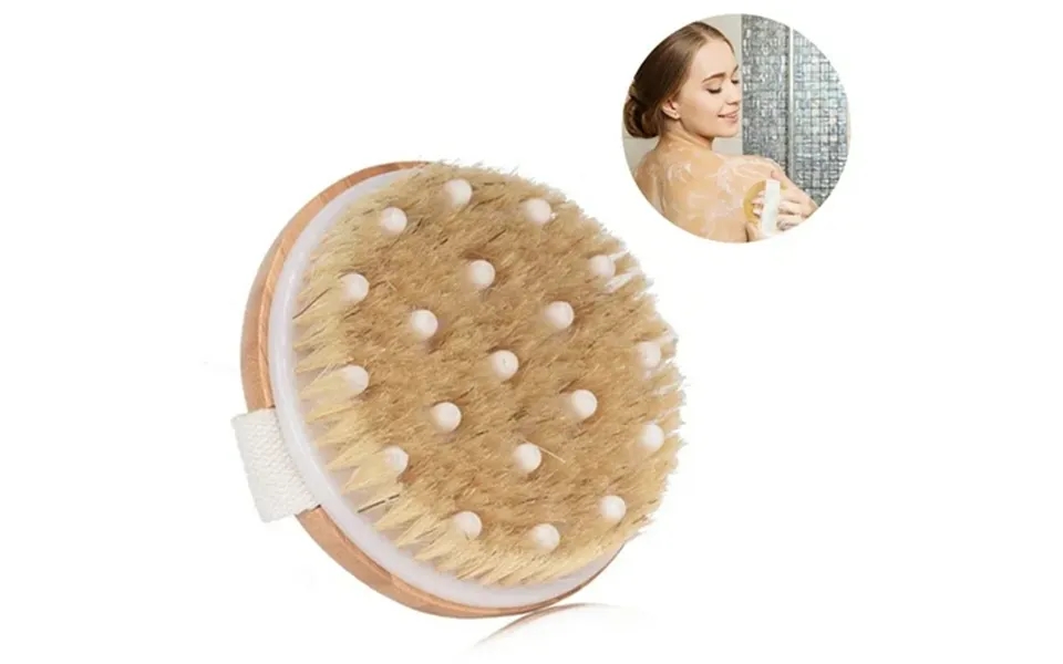 Body Brush For Wet Or Dry Brushing - Gentle Exfoliating For Softer Glowing Skin