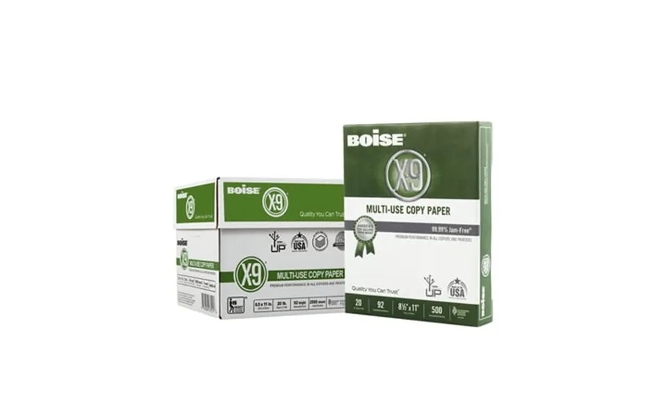 Boise X-9 Multi-use Copy Paper 8.5 X 11 Letter 92 Bright White 20 Lb