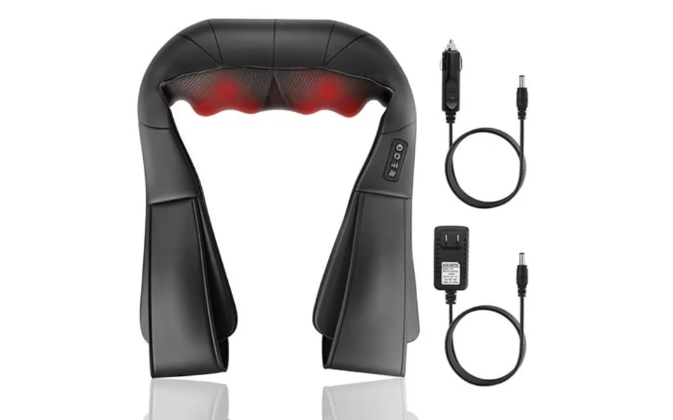 Bokyan Neck Massager Shiatsu Shoulder And Kneading Back With Heat For Home Office Car Use And Travel Use Black