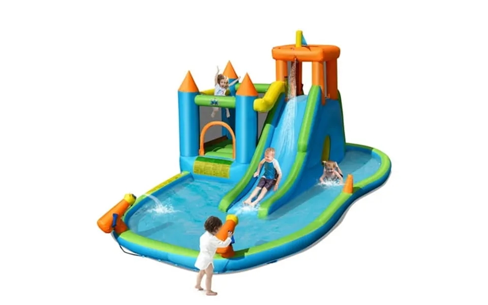 Bountech Inflatable Water Slide Kids Bounce House Splash Pool Without Blower