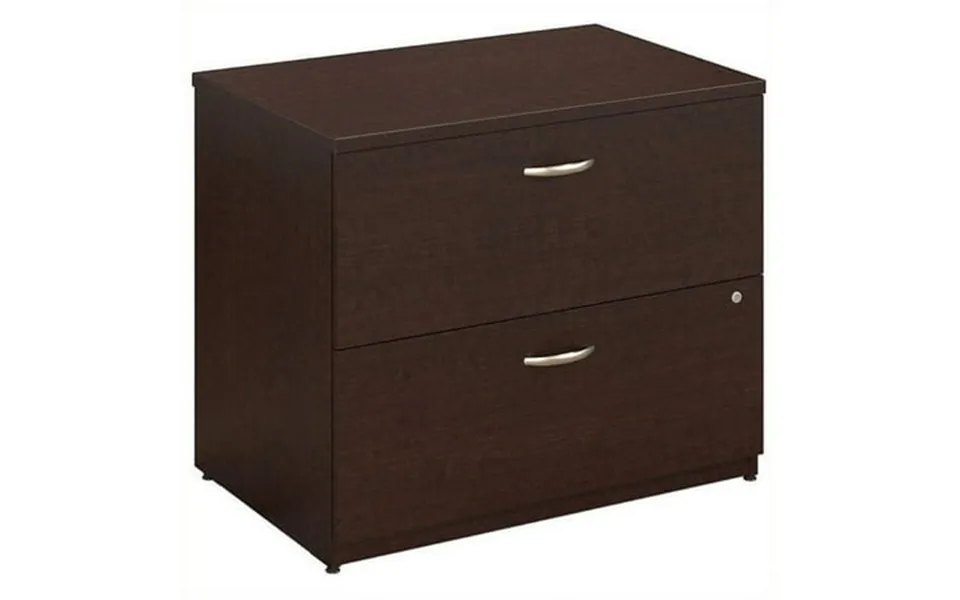 Bowery Hill 2 Drawer Lateral File In Mocha Cherry