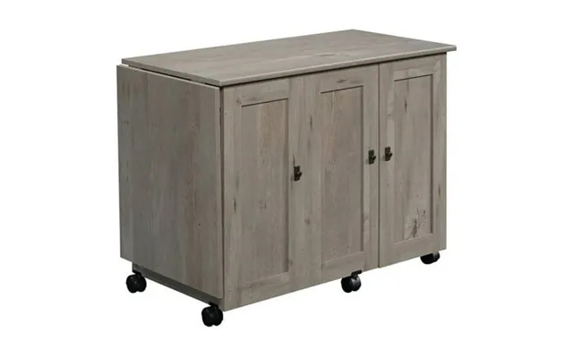 Bowery Hill Contemporary Engineered Wood Sewing Craft Table In Oak product image