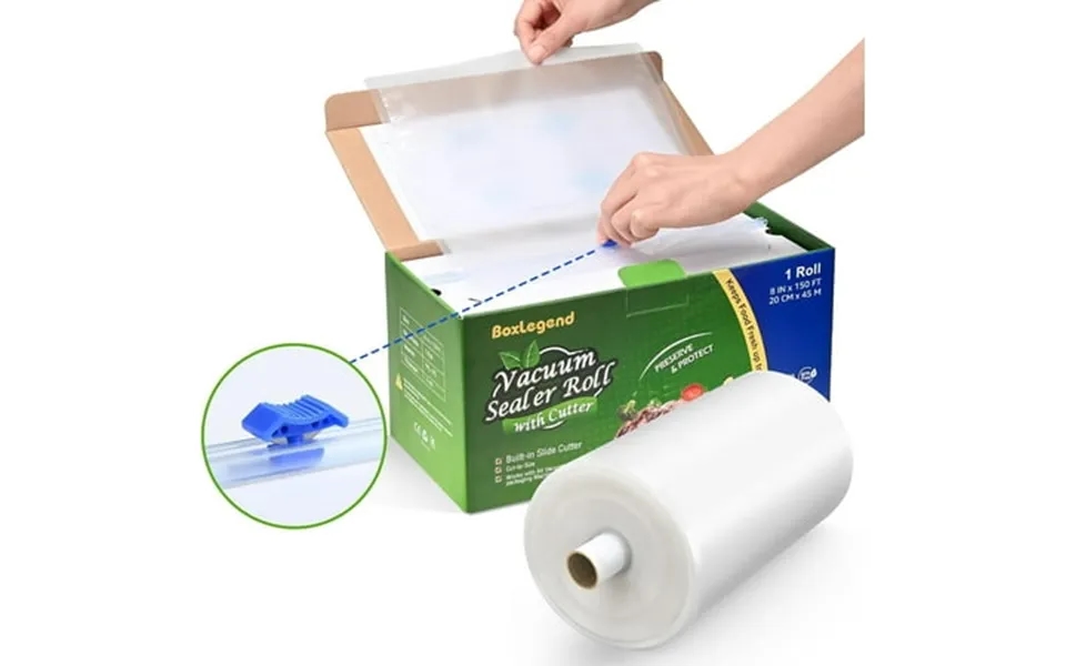 Boxlegend 8 X 150 Vacuum Sealer Bags Food Saver Vacuum Seal Rolls Keeper With Cutter
