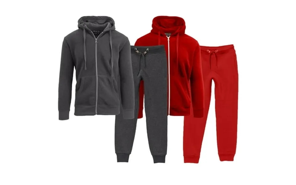 Boy S Fleece-lined Hoodie & Jogger 4-piece Set