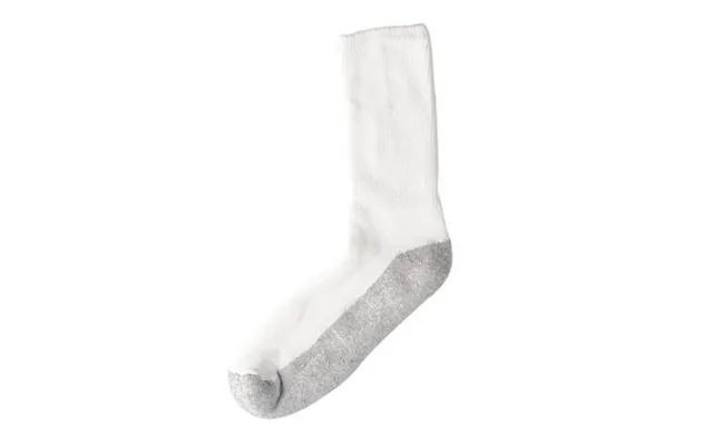 Boys Athletic White Color Crew Socks With Grey Color Foot. Size 7-8 Ages 4-6 Years product image