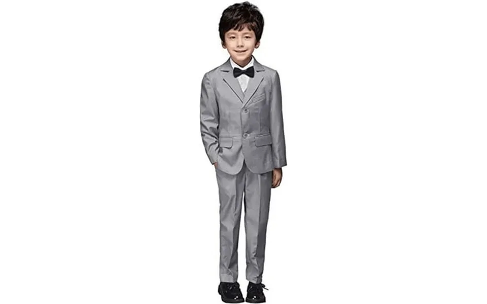 Boys Suit Tuxedo Suits For Toddler Boys Ring Bearer Suit Wedding Outfit Boys Dress Clothes Gray Vest And Pants Suits Siz