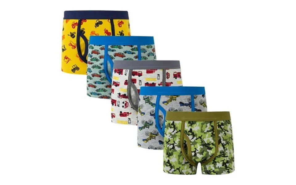 Boys Underwear Toddler Big Kids Panties Dinosaur Cartoon Shorts Combo Set 5pcs Children Pants