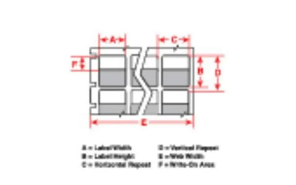 Brady Label White Translucent 1 In.w Vinyl Pk2 Tht-9-427-10