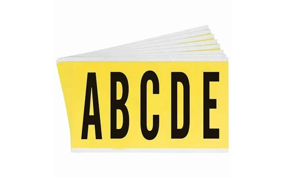 Brady Letterlabelset Vinyl 5inh 1-3 4inw Pk25 3460-ltr Kit