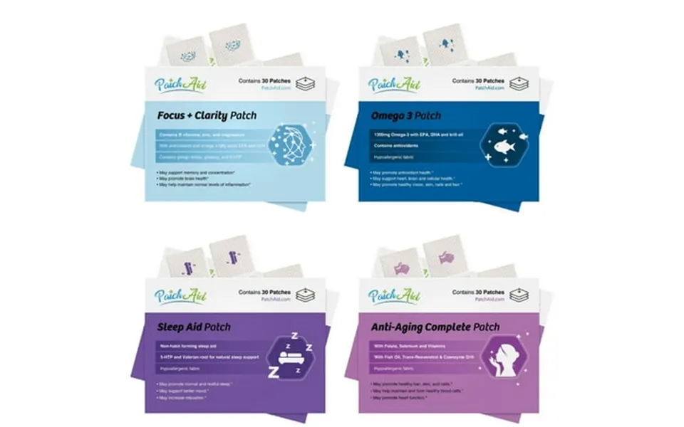 Brain Train Vitamin Patch Pack By Patchaid Size 12-month Supply