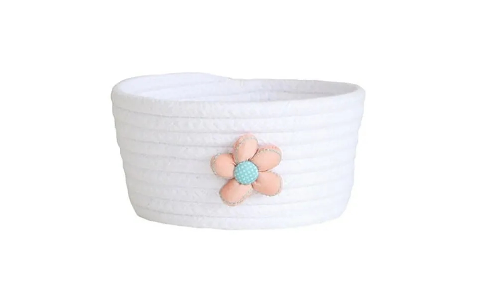 Brand Clearance Cute Pets Toy Keys Snack Gift Container Cotton Rope Storage Basket Small Floral