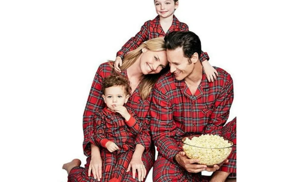 Brand Factory Price Christmas Pajama Sets Father Mother Kids Top Pants Family Matching Outfit Lattice Xmas Sleepwear Pj
