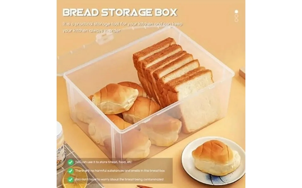 Bread Box 8.4 Airtight Locking Lid Plastic Bread Storage Clear 1 Count 1 Pack