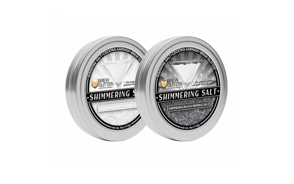 Brew Glitter - Black And White Edible Glitter Blended Rimming Salt Pair
