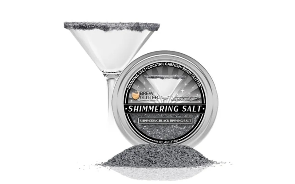 Brew Glitter - Black Edible Glitter Blended Rimming Salt