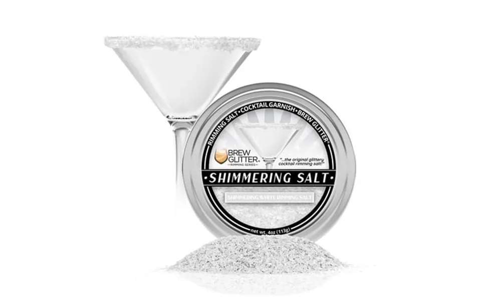 Brew Glitter - White Edible Glitter Blended Rimming Salt