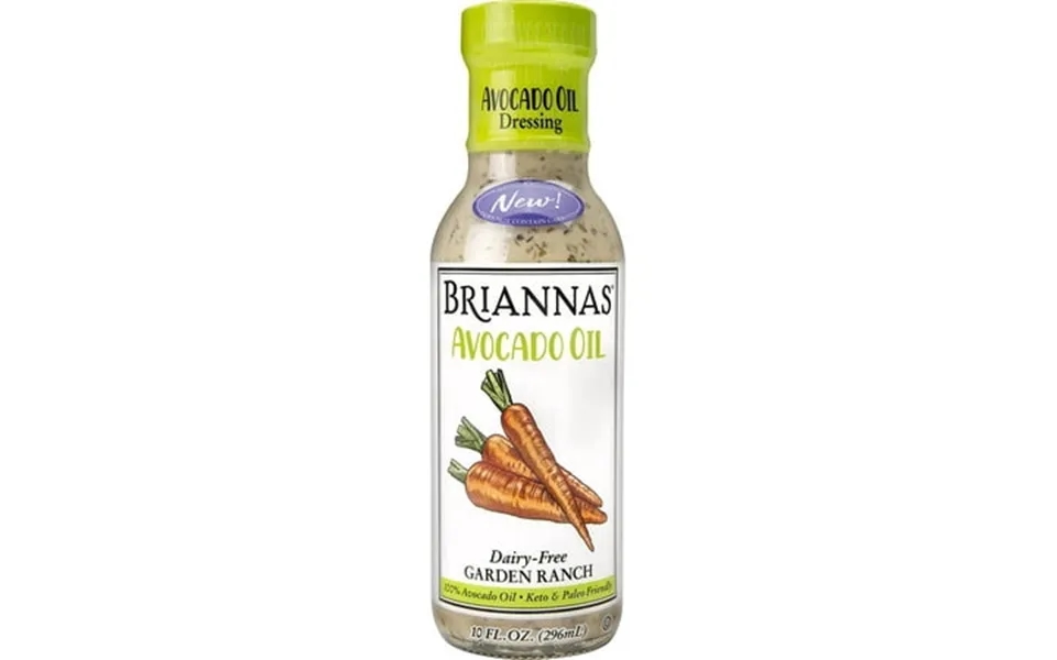 Briannas Dairy Free Avocado Oil Dressing Garden Ranch - 10 Fl Oz Pack Of 3