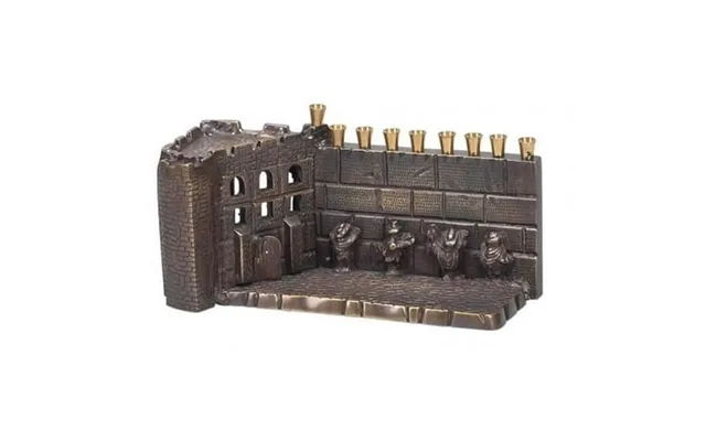 Bronze Look Wailing Wall Menorah product image