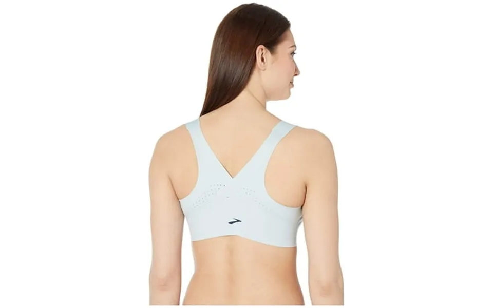 Brooks Dare Cross-back Zip Bra Glacier