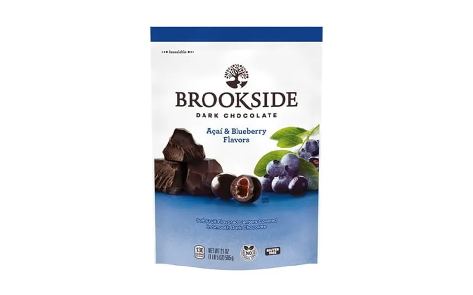 Brookside Dark Chocolate Acai And Blueberry Flavored Snacking Chocolate Bag 21 Oz