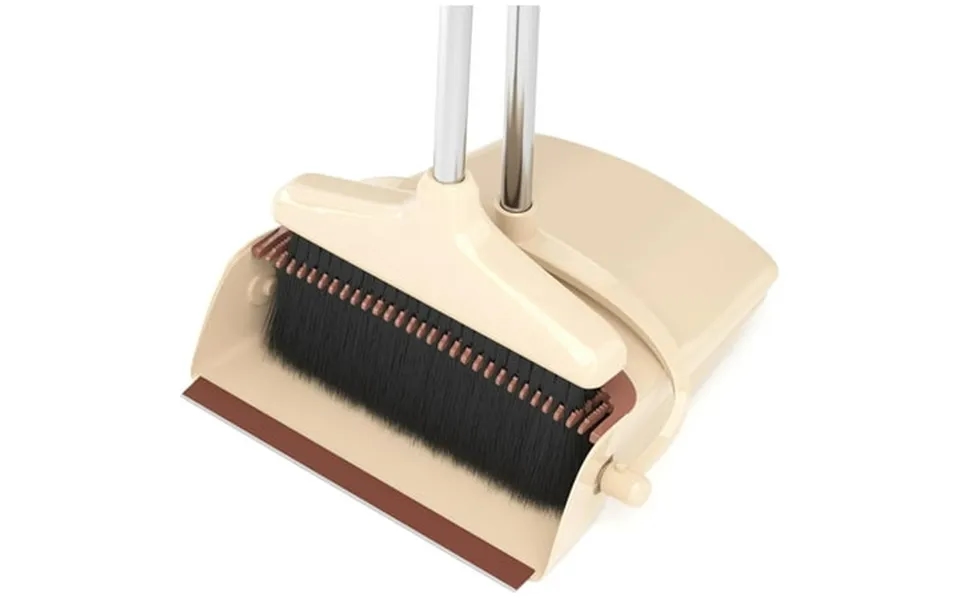 Broom With Dustpan Combo Set 54 Long Handle Household Dust Pan For Home Office Kitchen Cleaning