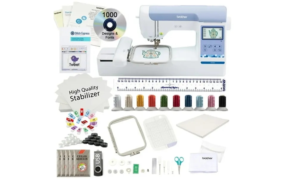 Brother Pe900 5 X 7 Embroidery Machine With Exclusive Bonus Bundle Including Auto Digitizing Software And More