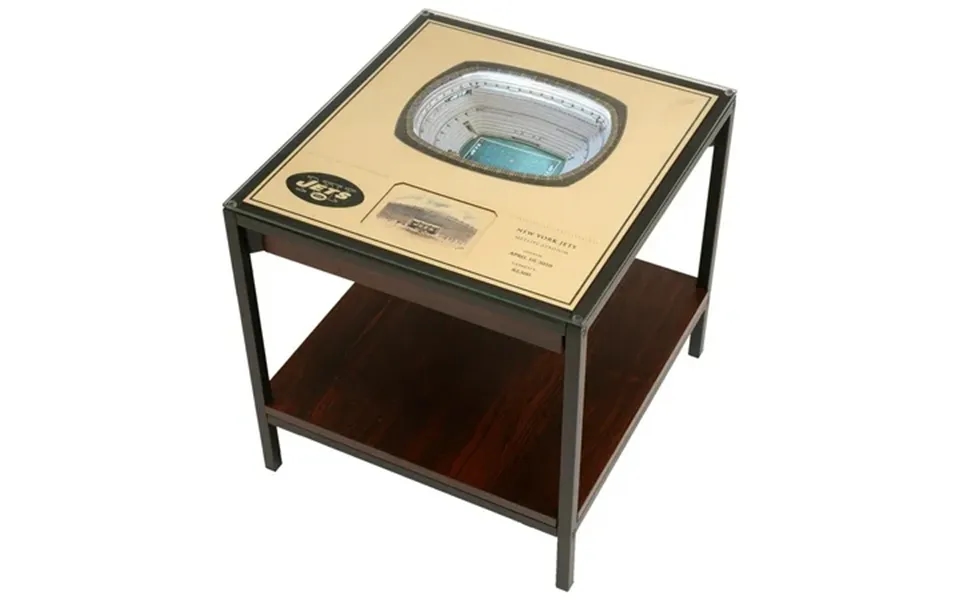 Brown New York Jets 25-layer Stadiumview Lighted End Table