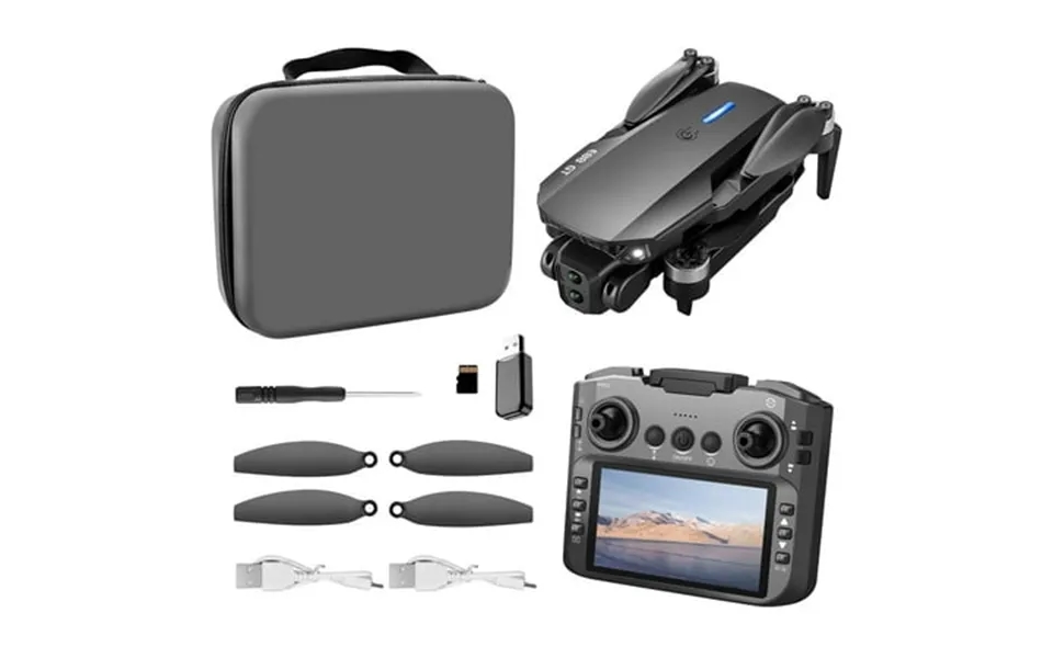 Brushless Motor Rc Drones Remote Control Screen Optical Flow Positioning Hd Dual Cameras 6-channel With Gyroscope Foldab