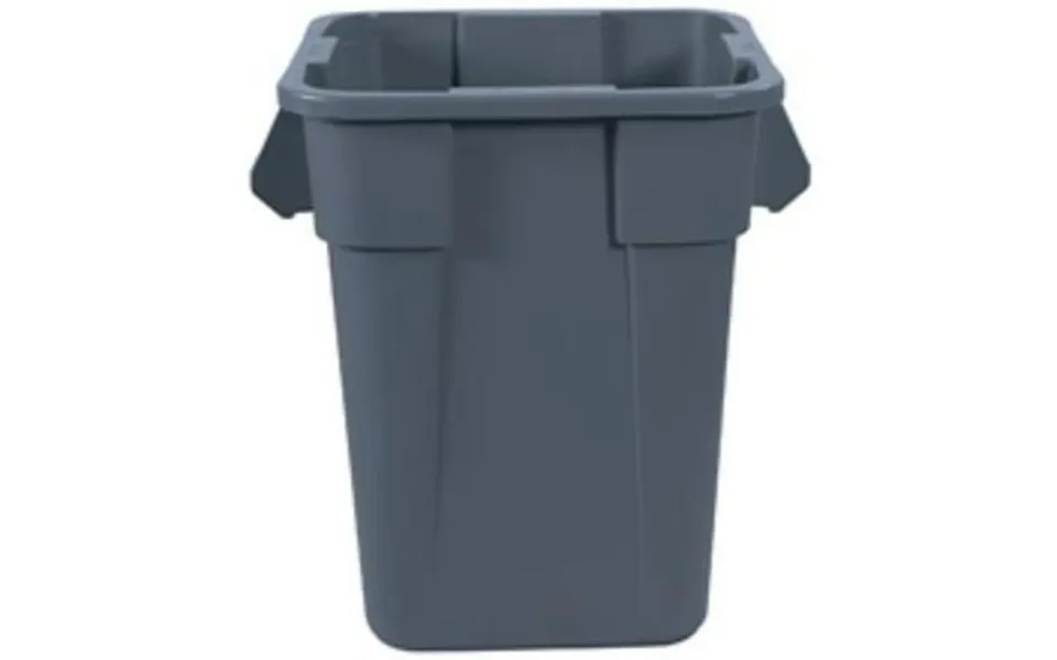Brute Rub140cgr 40 Gal Brute Square Trash Can Gray