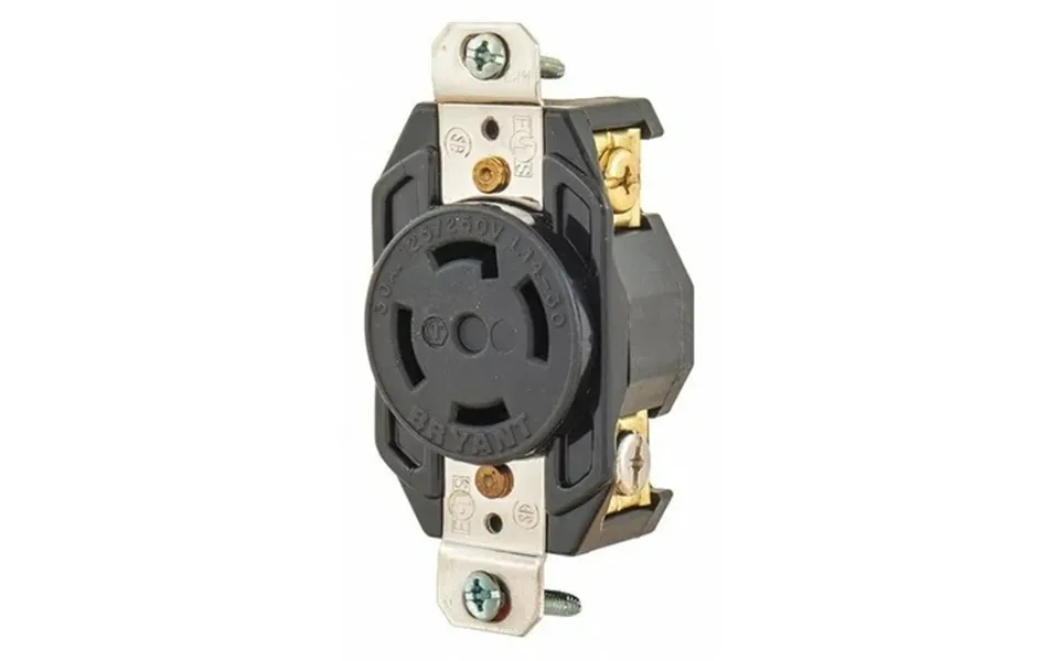 Bryant Locking Receptacle Black 125 250vac 30a 71430fr