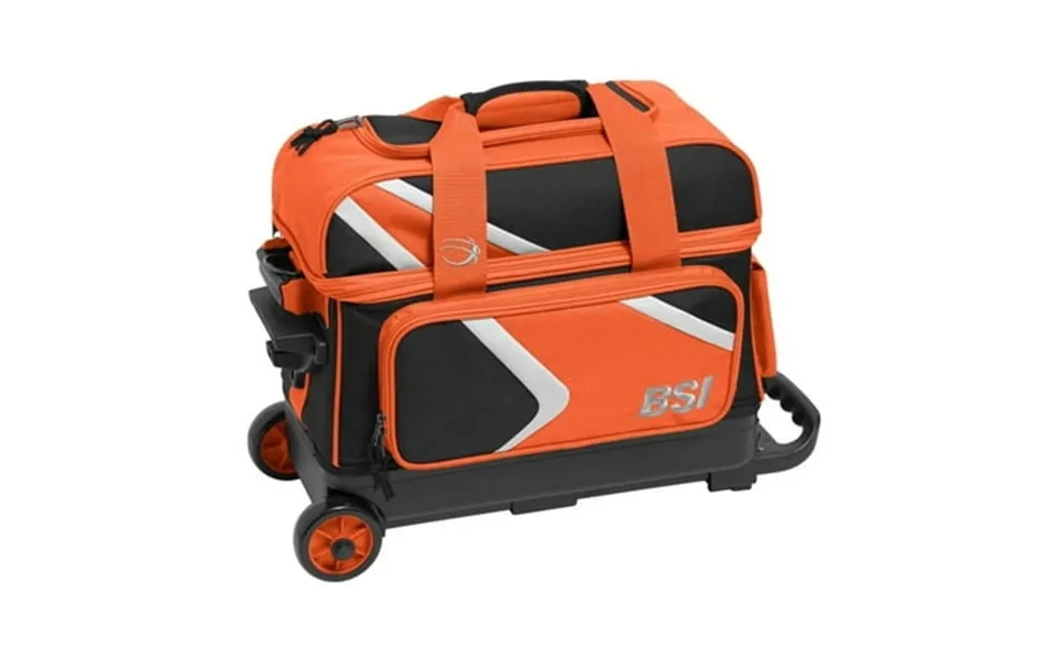 Bsi Dash Double Roller Bowling Bag - Black Orange White