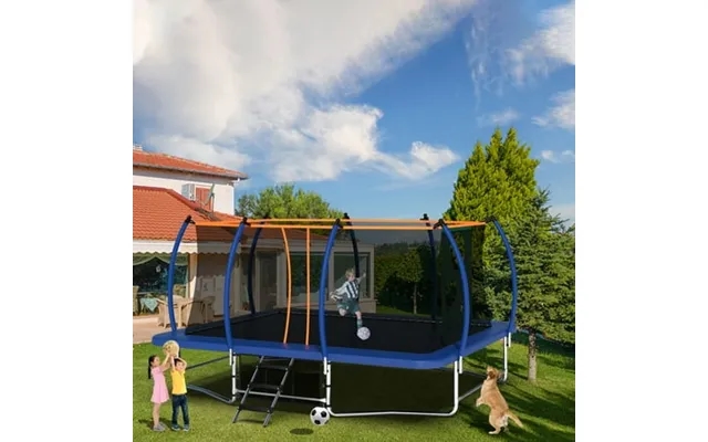 Btmway 10x16ft Outdoor Square Trampolines With Balance Bar Design And Ladder Perfect For Kids Teens And Adults Perfect F product image