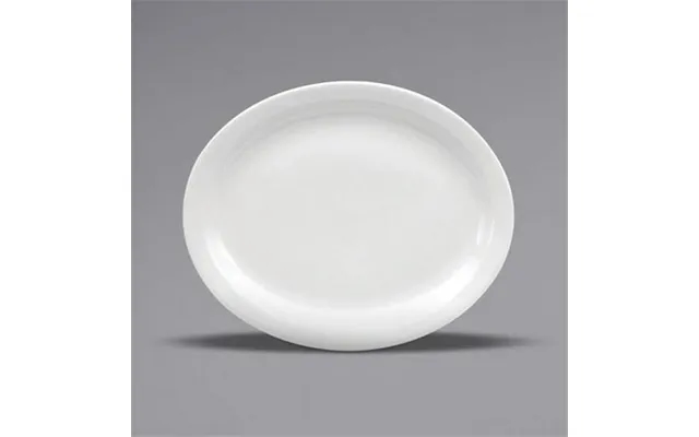 Buffalo F9000000373 13.25 In. Narrow Rim Porcelain Platter Cream White product image