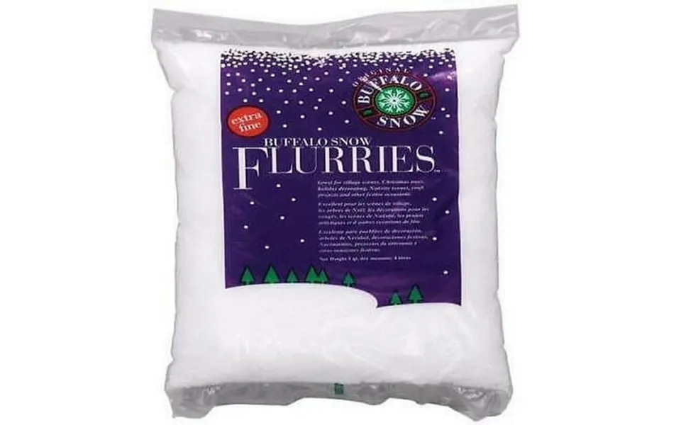 Buffalo White Indoor Christmas Decor 8.5 In.